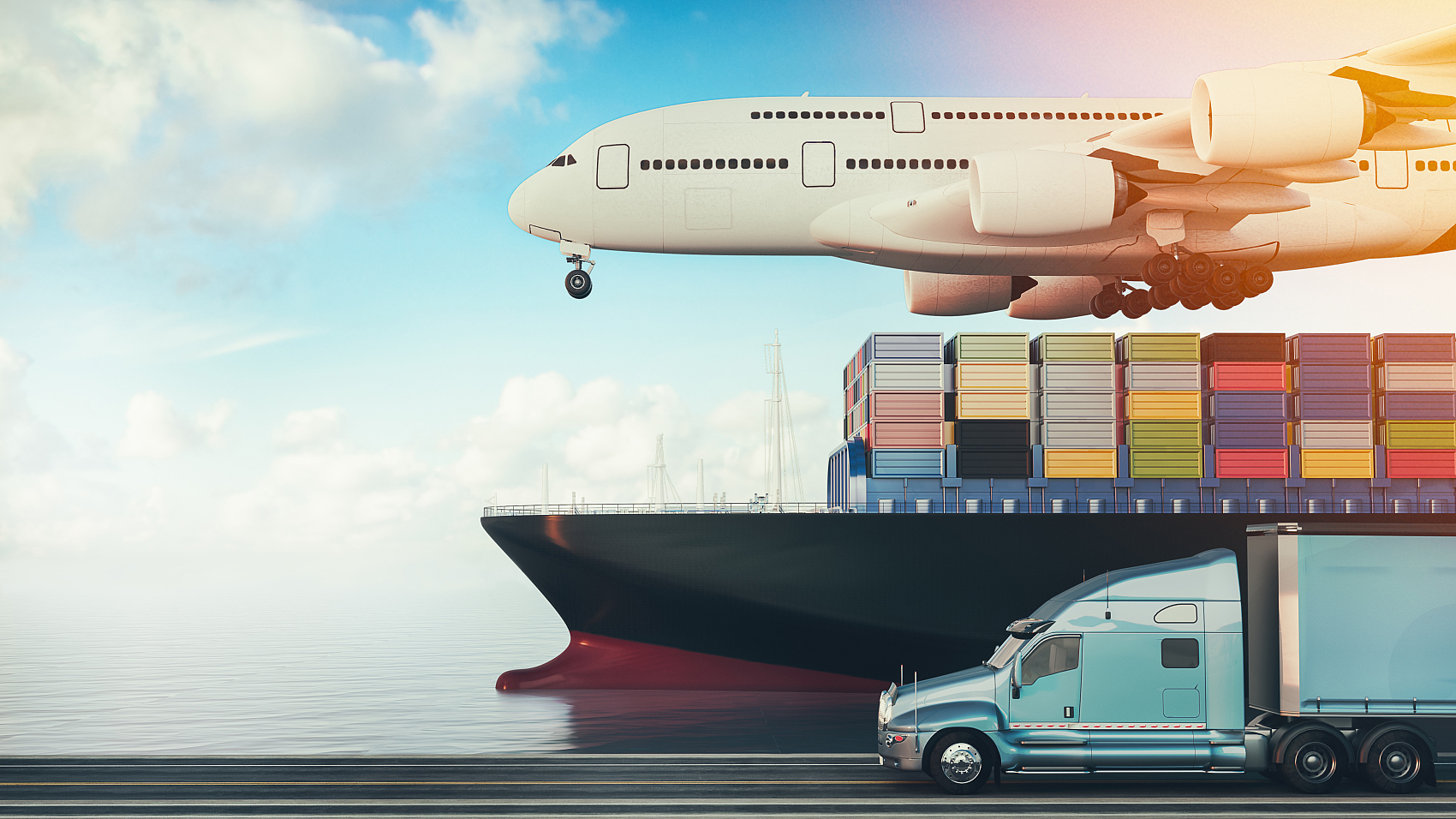 Freight forwarder assisting a small business owner