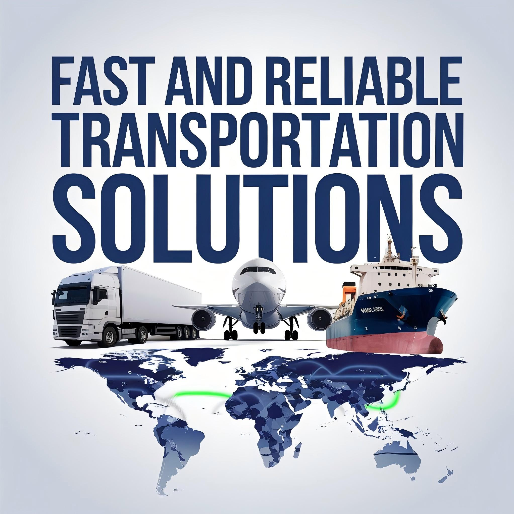 Comparison chart of shipping costs and transit times for international freight