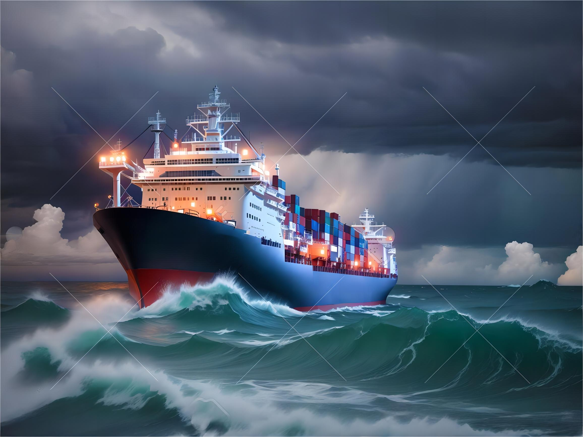 Global logistics network map showing shipping routes from China