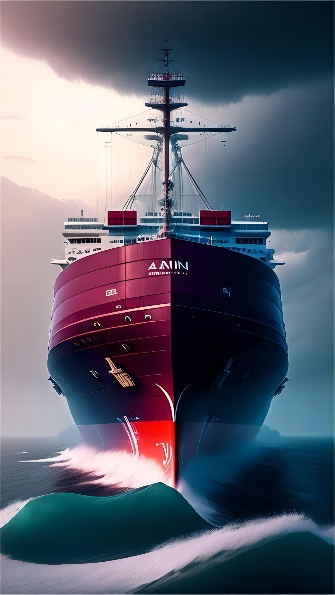 Cargo ship and airplane representing multimodal transport options