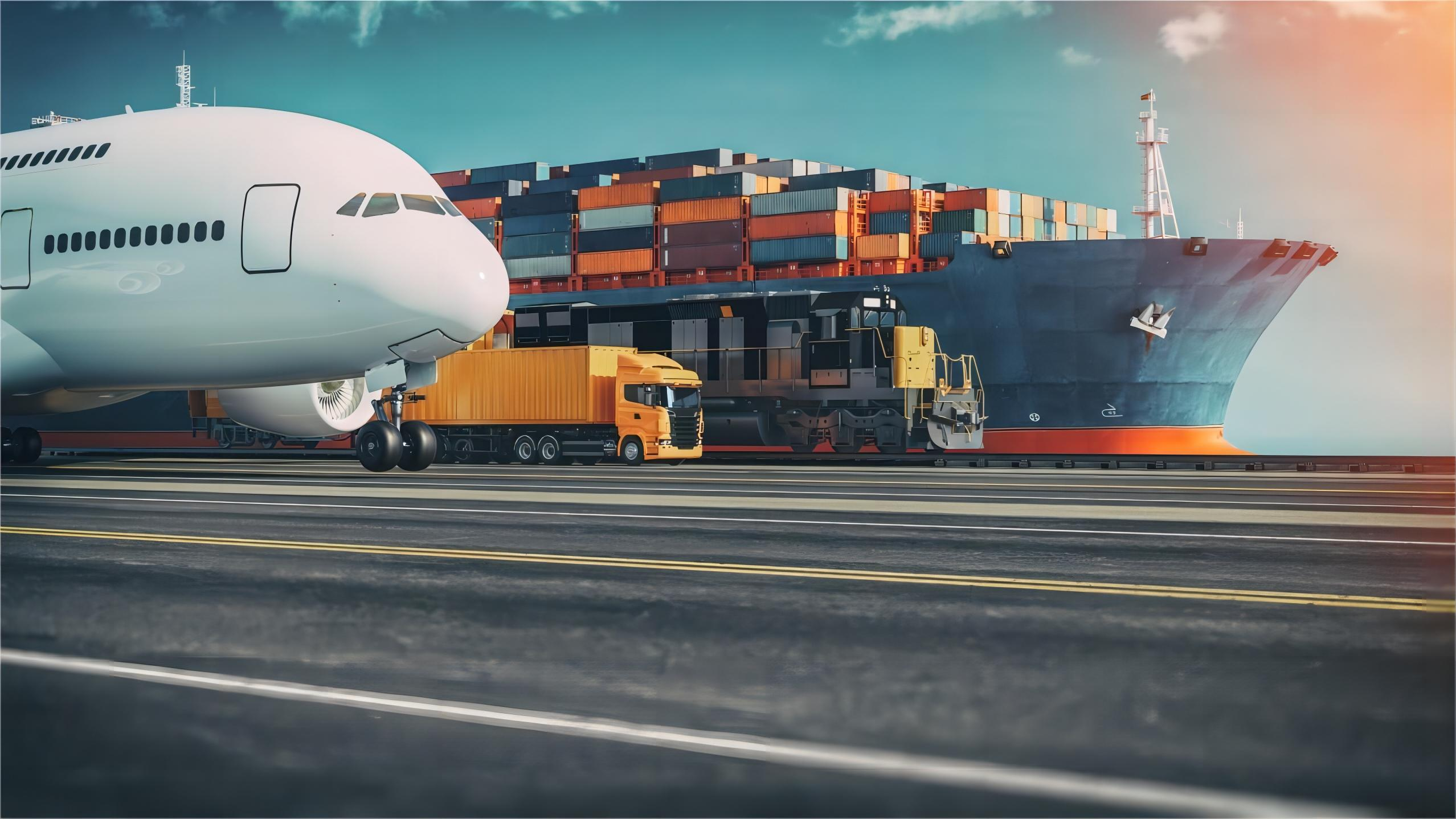 Container ship at port representing sea freight from China to Germany