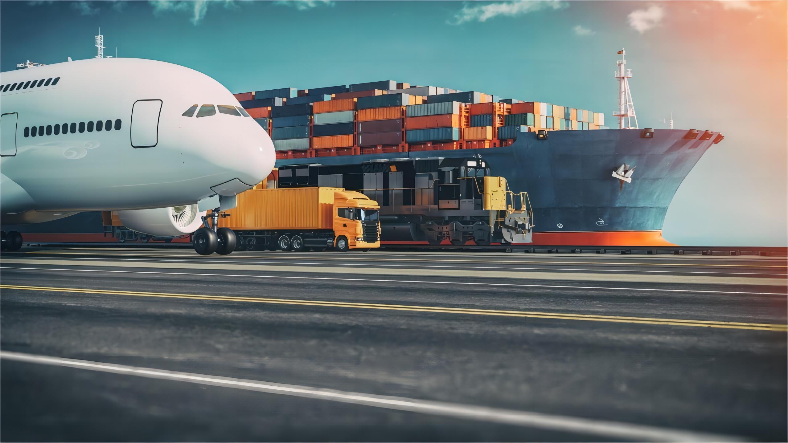 Logistics warehouse with cargo ready for UAE delivery